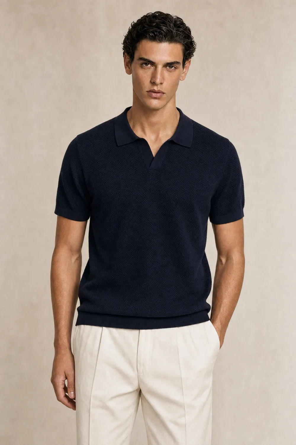 Cotton-Silk-Linen T-Shirt